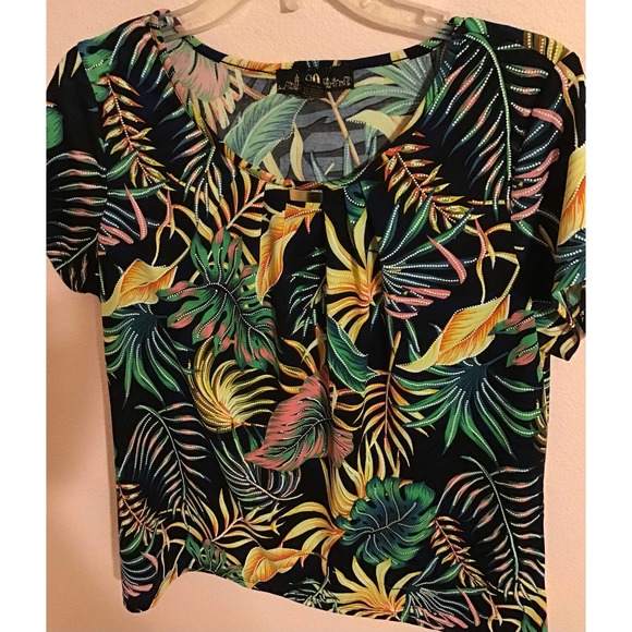 ❤️80 Place multi color floral blouse size large - Picture 4 of 6